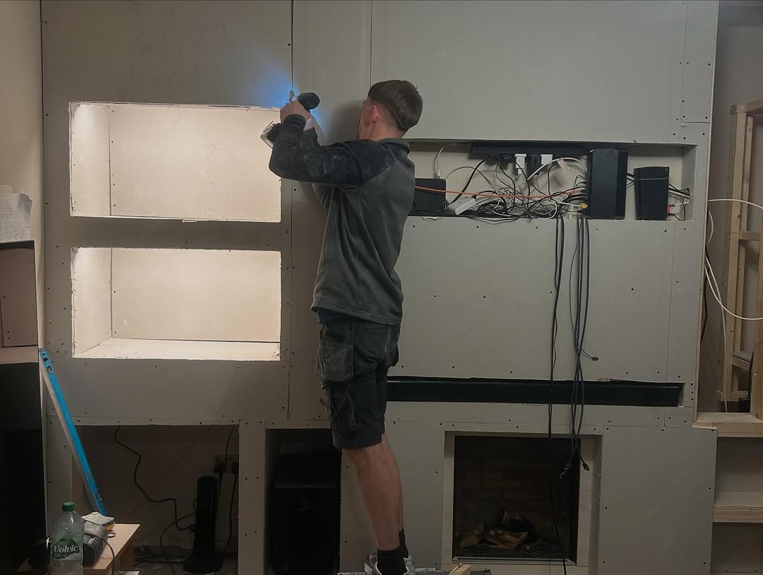 Media Wall Framework Installation