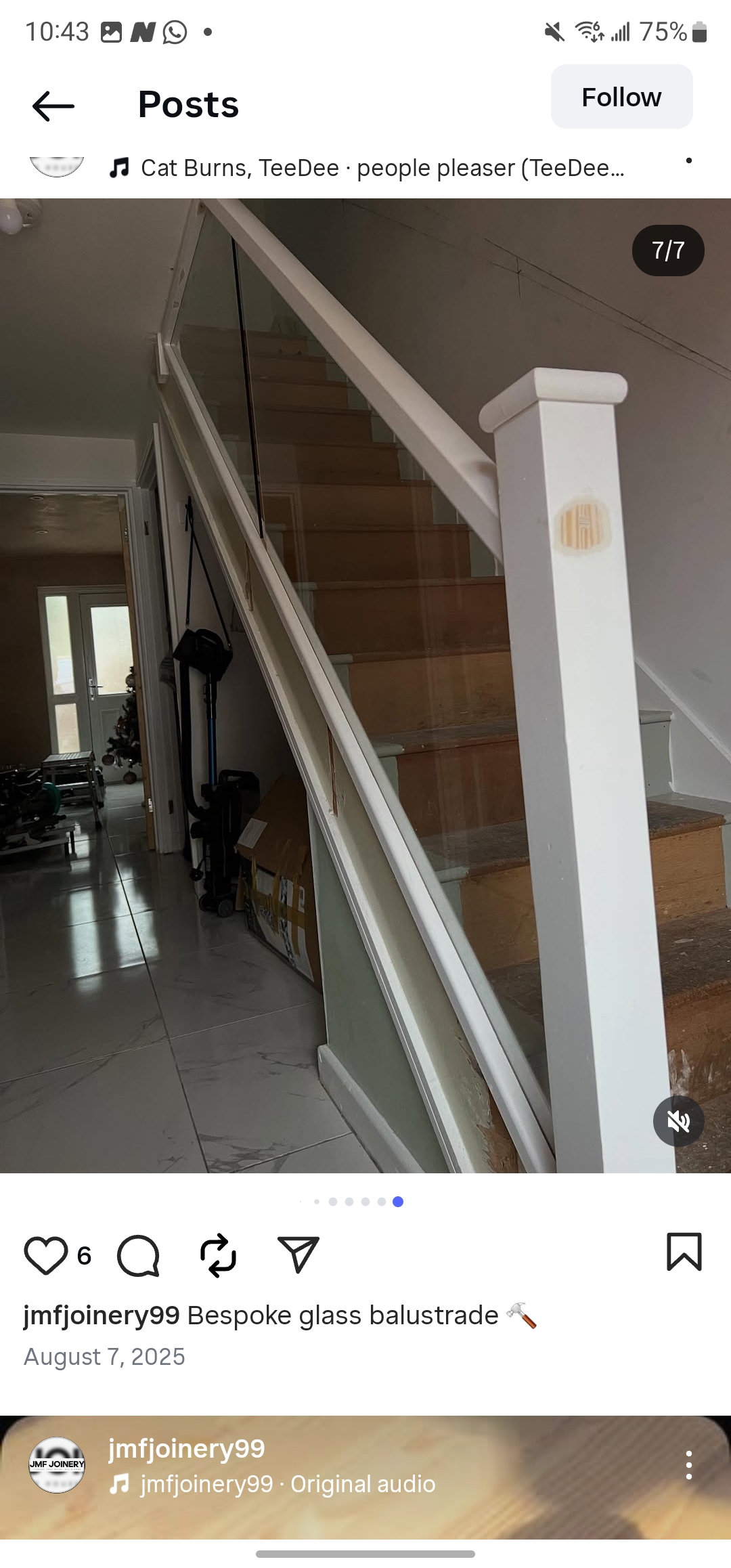 Bespoke glass balustrade 2